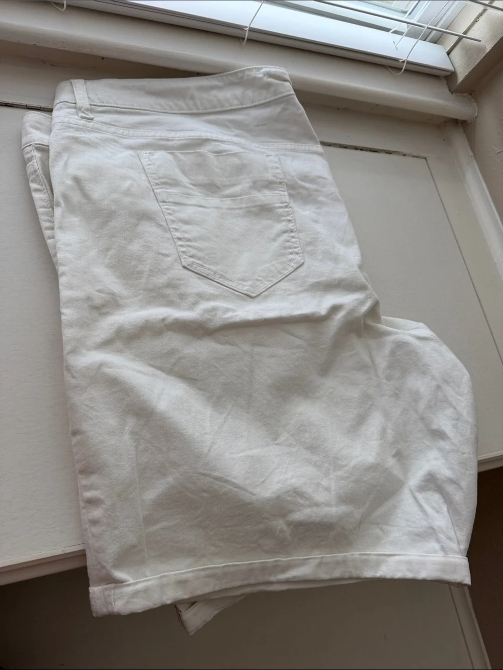 White denim Shorts